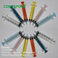 Reusable Colored Syringe with Flat Tip Needle 5ml